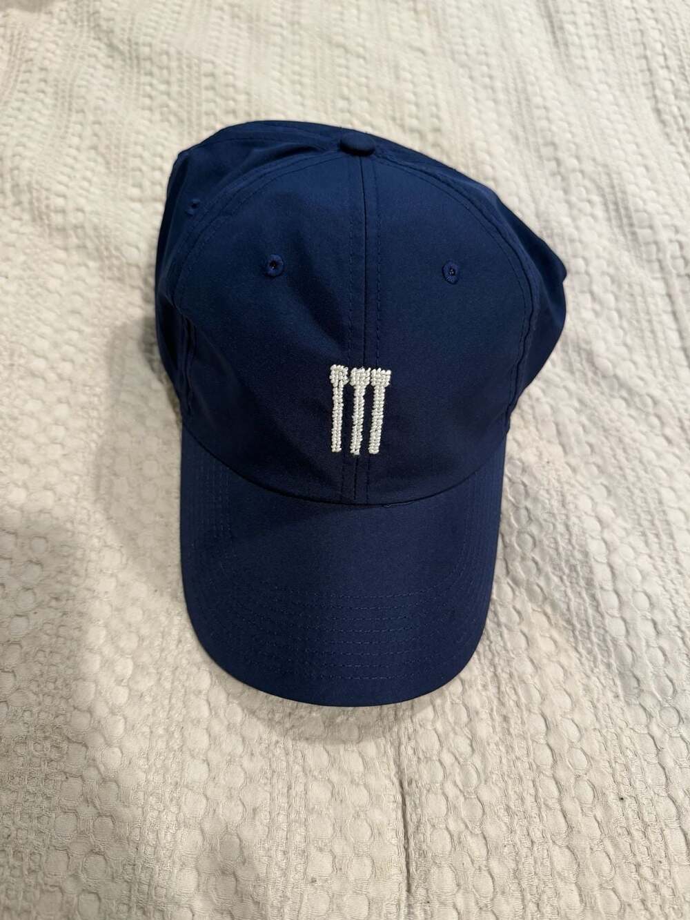 Smathers and Branson Golf Tee Needlepoint Performance Hat - NWT Classic Navy
